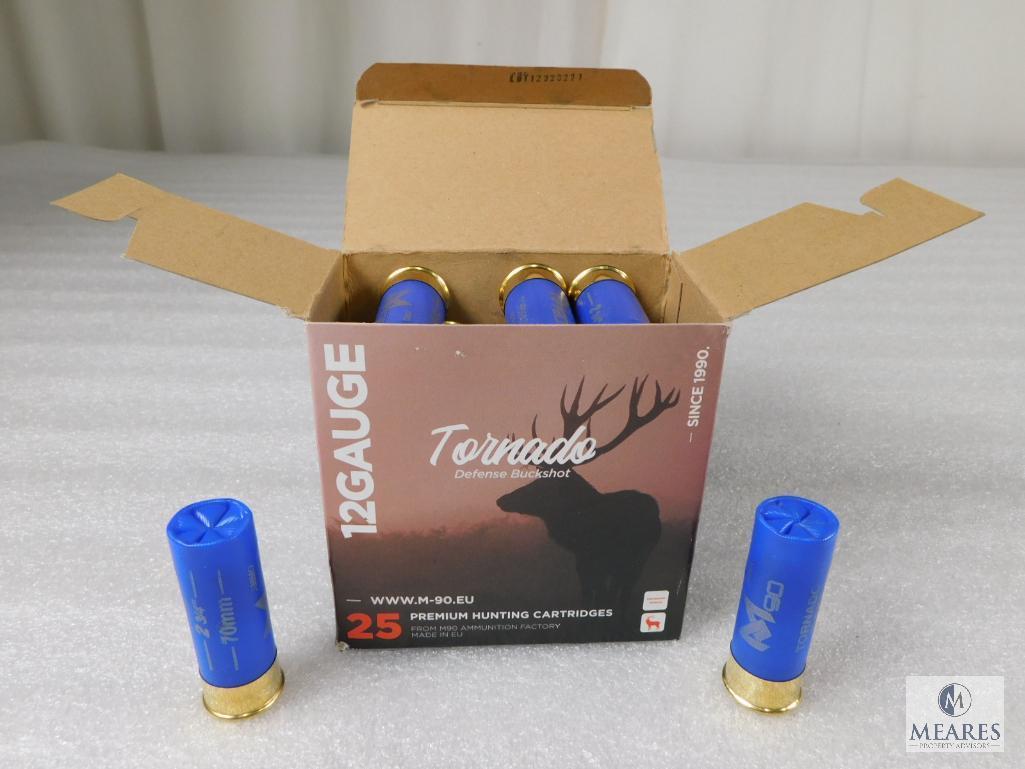 25 Rounds PPU .12 Gauge Buckshot 2 3/4" 00 Buck 9 Pellet