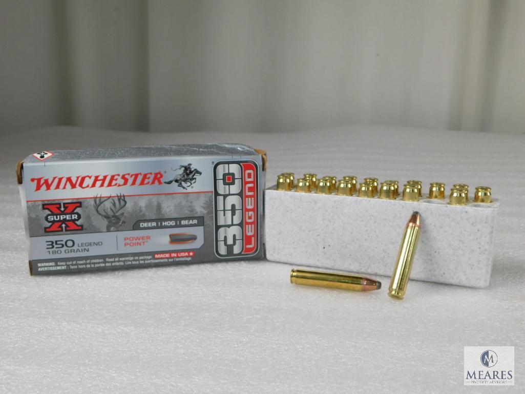 20 Rounds Winchester .350 Legend Ammo 180 Grain PSP 2100 FPS