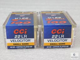 100 Rounds CCI Velocitor .22 LR Ammo 40 Grain Copper Plated Hollow Point 1435 FPS