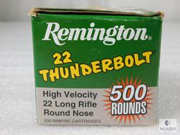 500 Rounds Remington Thunderbolt .22 Long Rifle Ammo 40 Grain High Velocity