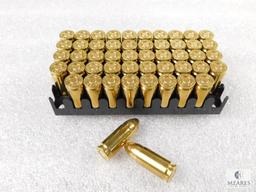 50 Rounds Herter's 9mm Luger 115 Grain FMJ Brass Case Ammo