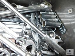 Craftsman Toolbox Loaded with Wrenches, Sockets and Ratchets