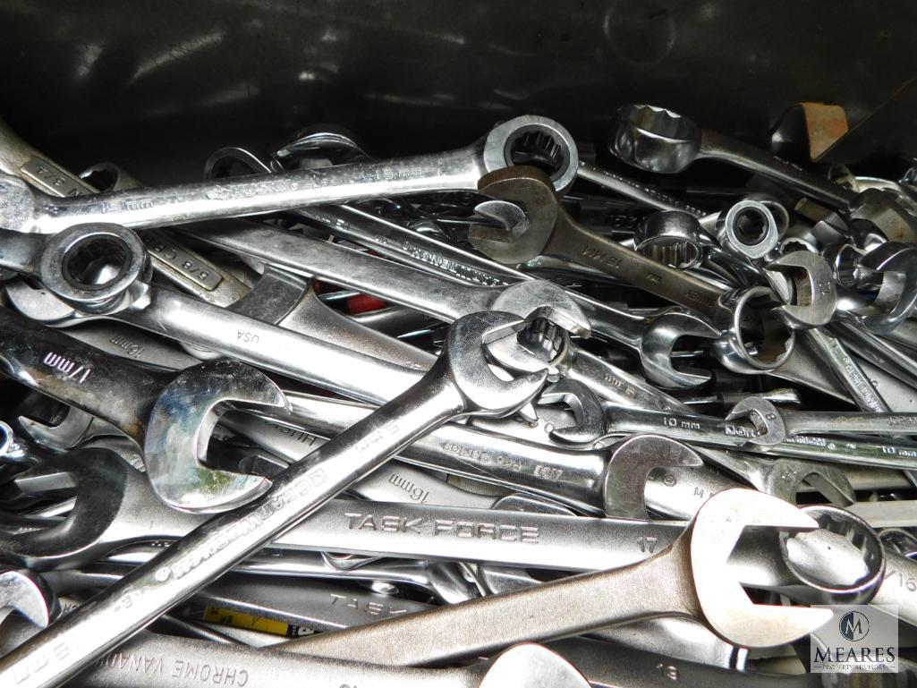 Craftsman Toolbox Loaded with Wrenches, Sockets and Ratchets