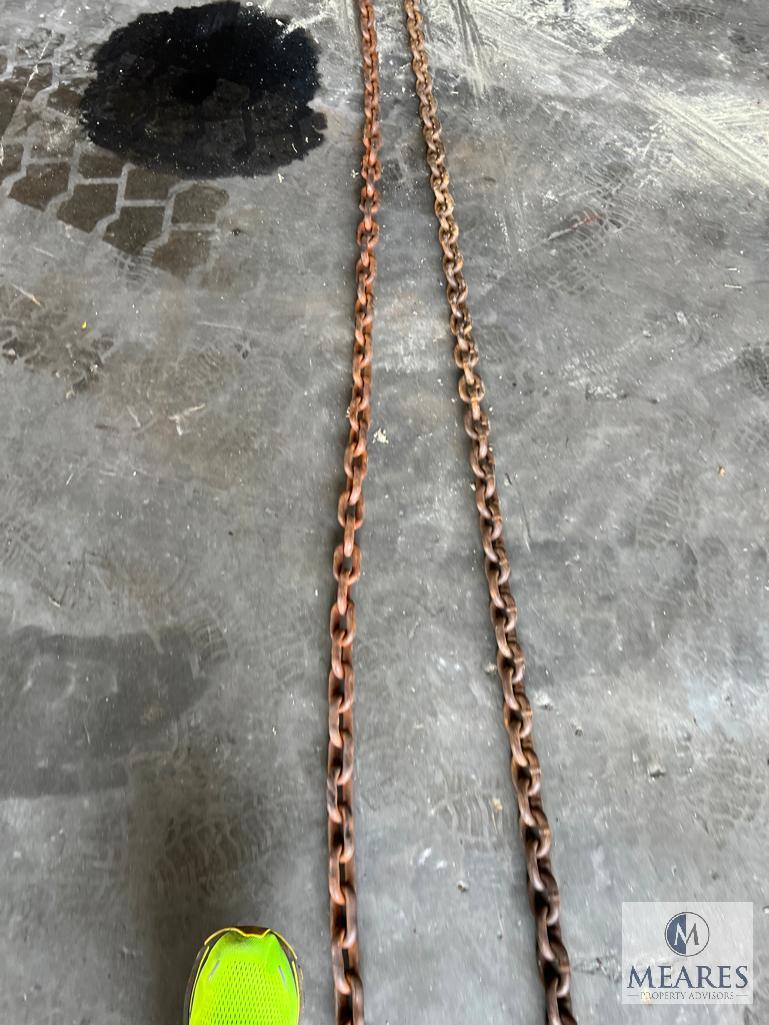 Group of Two 13-foot Hauling/Logging Chains with Hooks