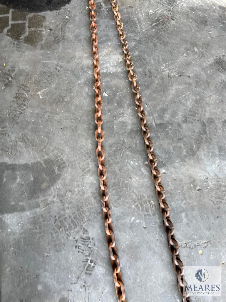 Group of Two 13-foot Hauling/Logging Chains with Hooks
