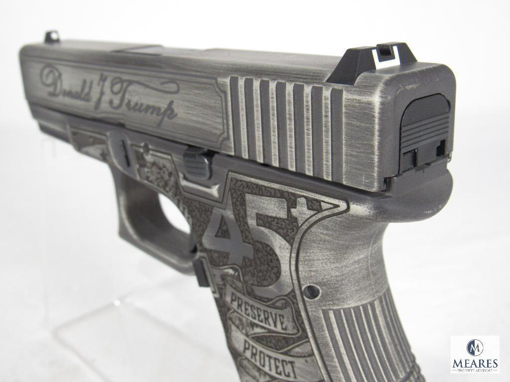 New Glock G19 Donald Trump 45th President Commemorative 9mm Luger Semi-Auto Pistol