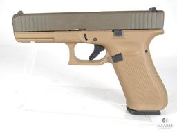 New Glock Custom G17 Gen 5 9mm Luger Semi-Auto Pistol in Coyote and Olive Drab