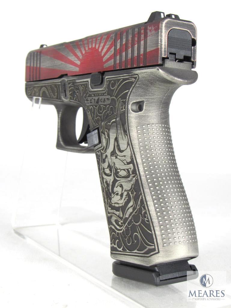 New Glock G43X Custom Rising Sun Bushido 9mm Luger Semi-Auto Pistol