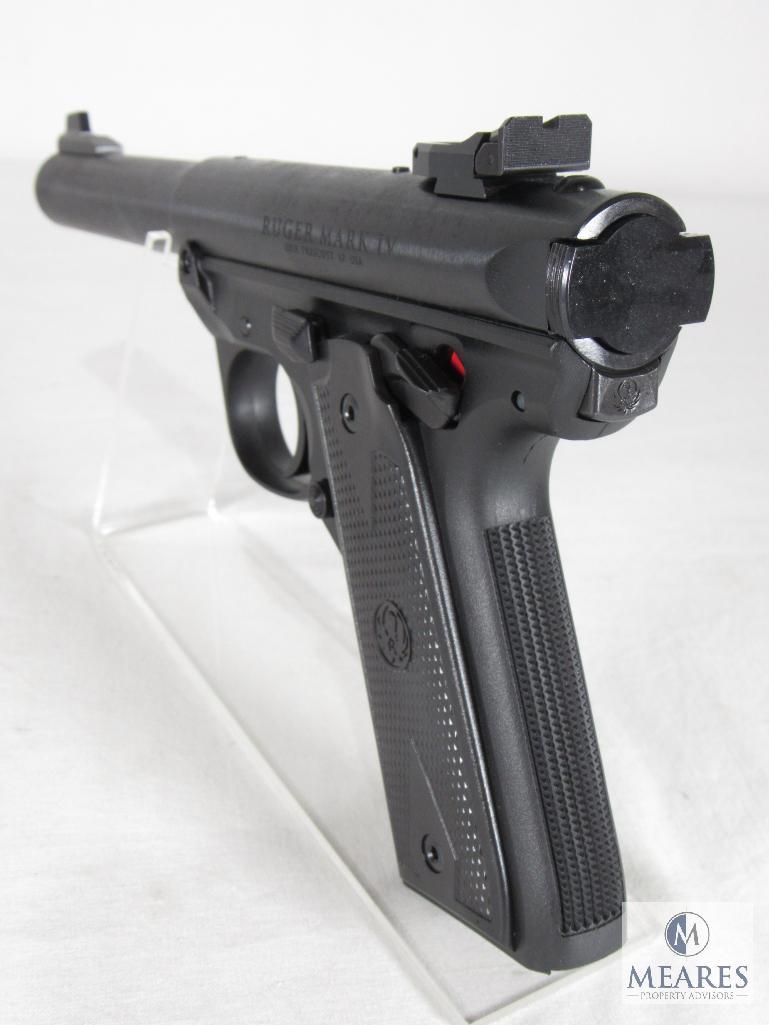 New Ruger Mark IV 22/45 Blued .22LR Semi-Auto Pistol