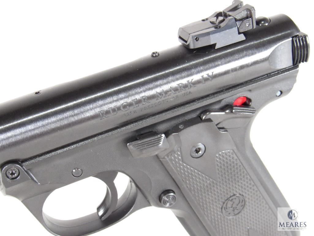 New Ruger Mark IV 22/45 Blued .22LR Semi-Auto Pistol