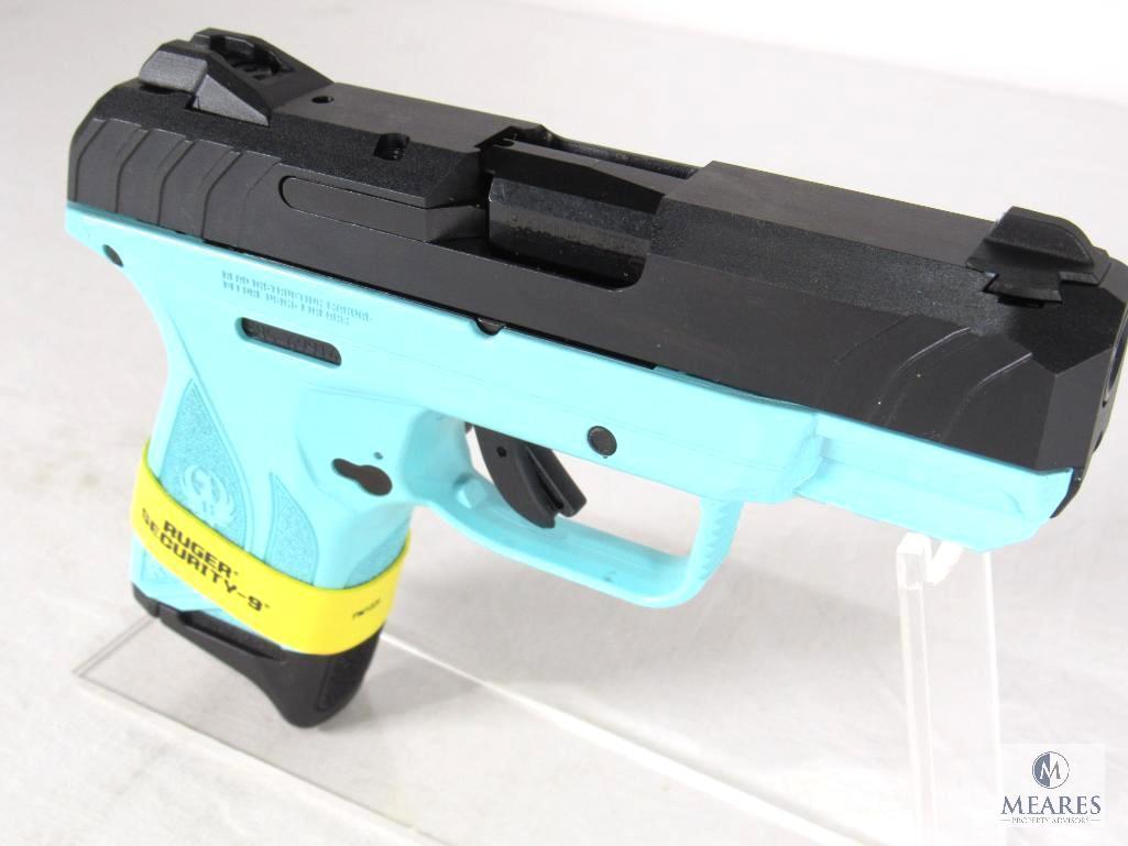 New Ruger Security 9 9mm Luger Semi-Auto Pistol in Turquoise & Black