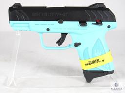 New Ruger Security 9 9mm Luger Semi-Auto Pistol in Turquoise & Black