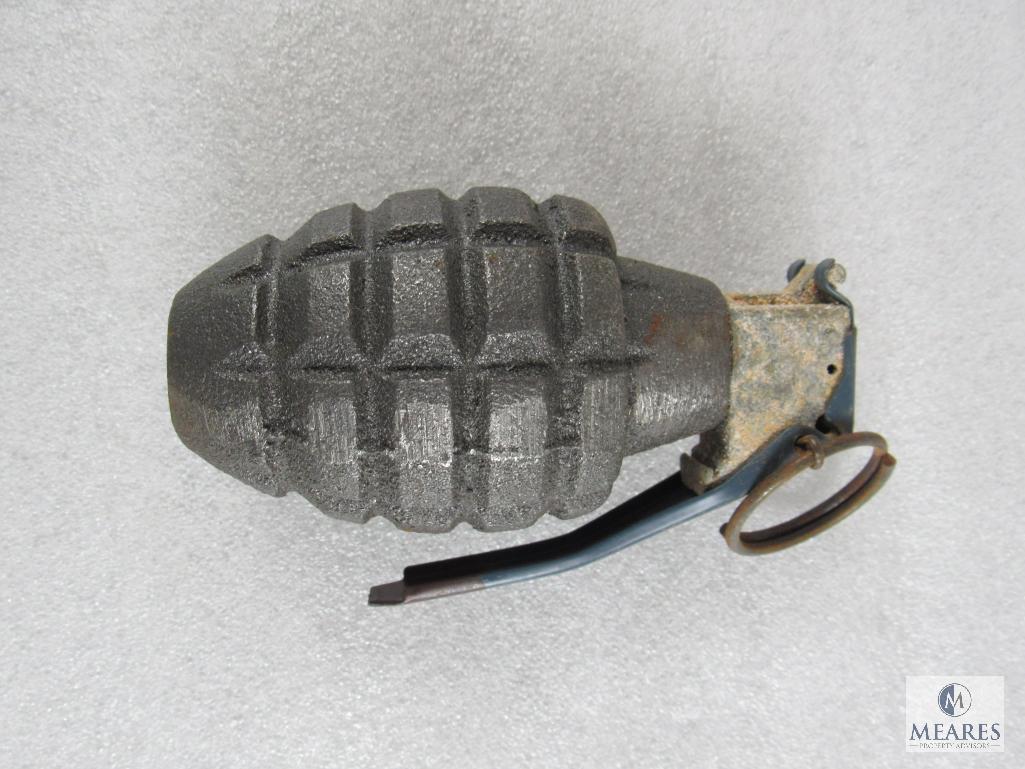 Inert De-Milled Pineapple Type Hand Grenade