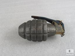 Inert De-Milled Pineapple Type Hand Grenade