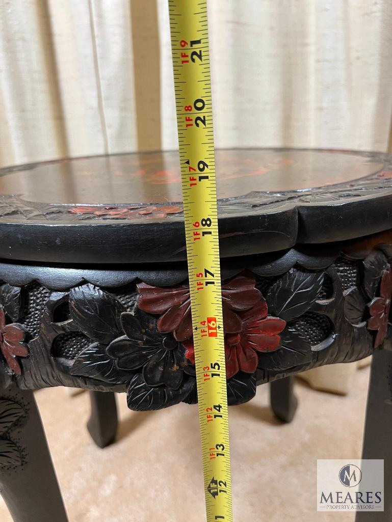 Asian-Influenced Side Table/Plant Stand