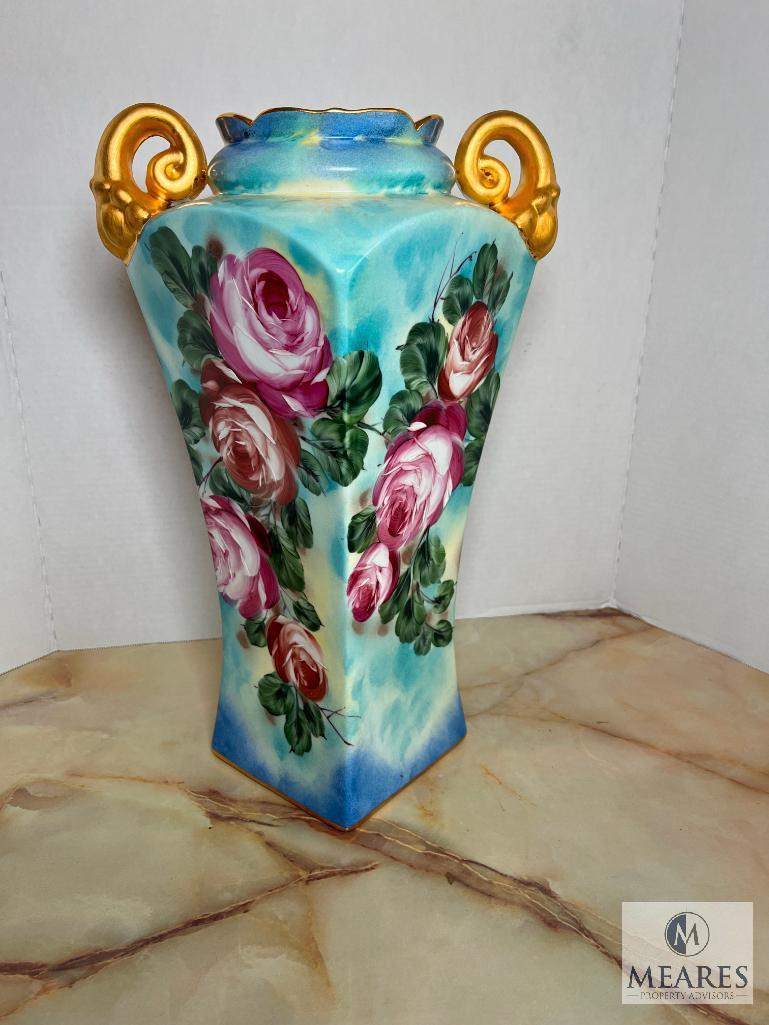 Limoges China Double Handled Vase