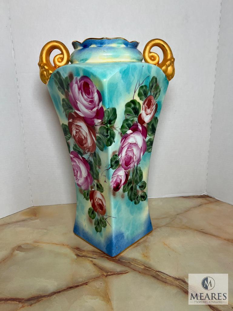 Limoges China Double Handled Vase