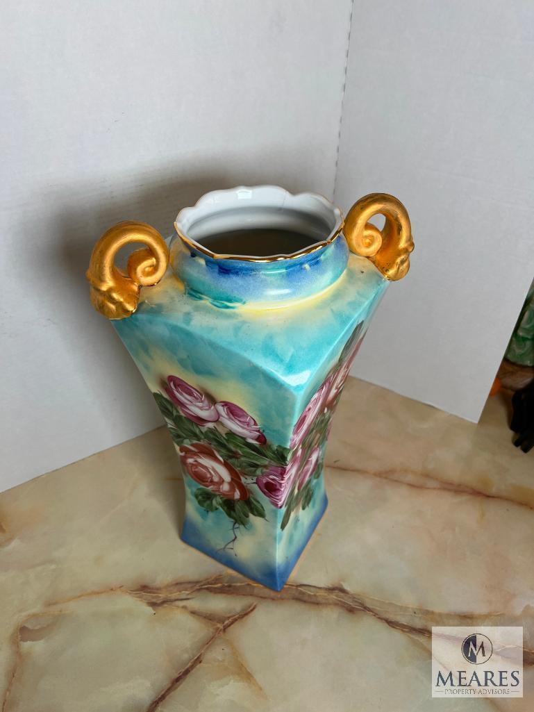 Limoges China Double Handled Vase