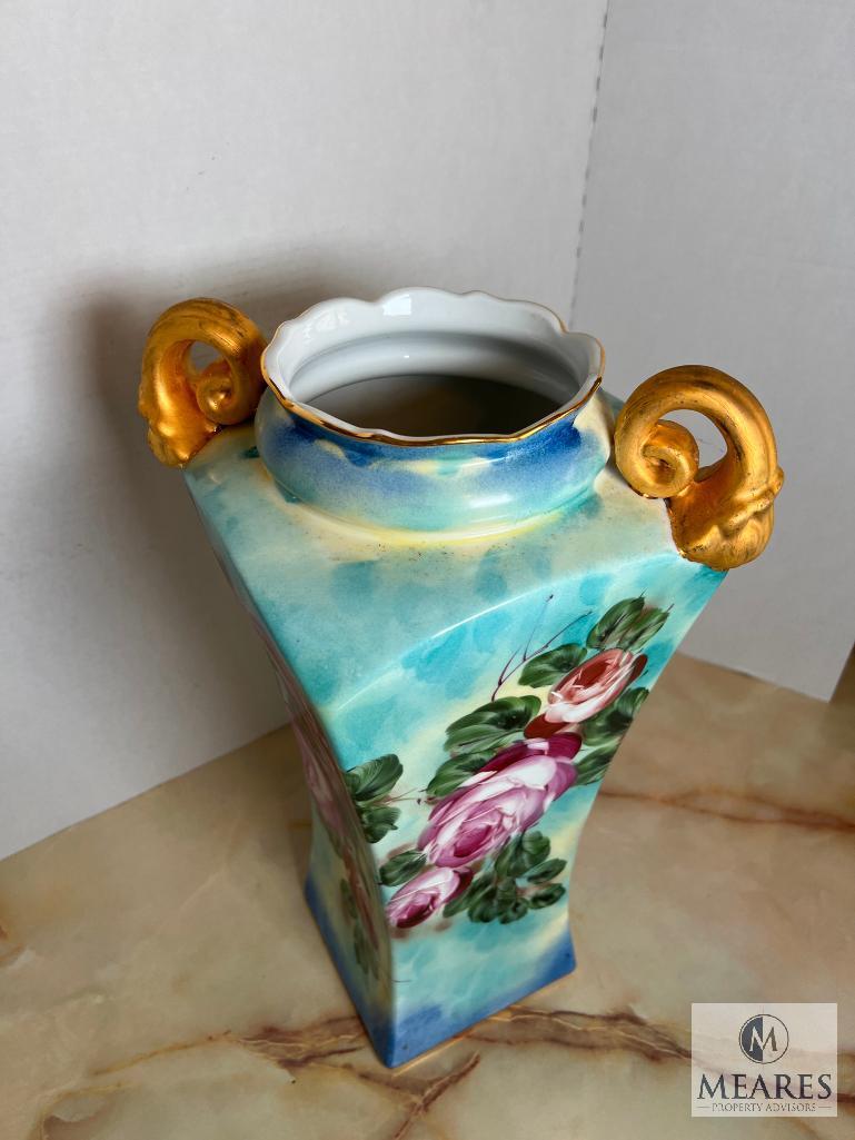 Limoges China Double Handled Vase