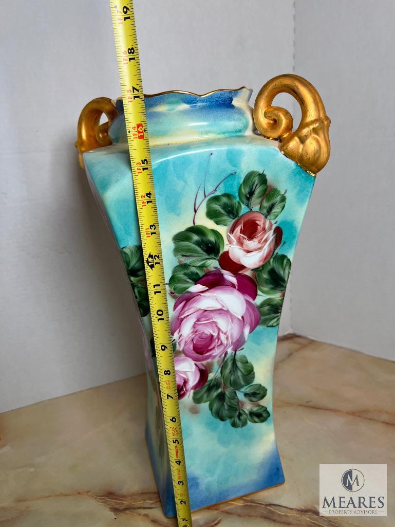 Limoges China Double Handled Vase