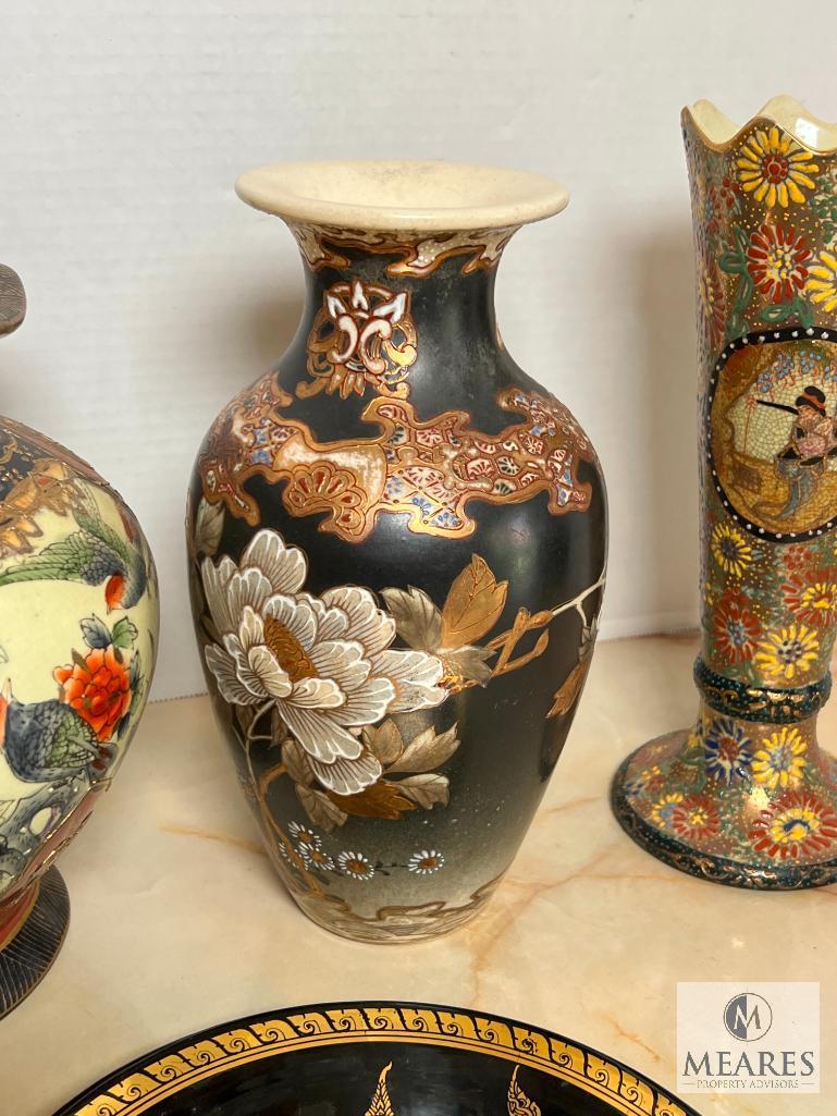 Group of Four Asian-Influenced Decorative Pieces