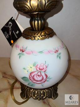 Yellow Fenton 7583 EG Rose Garden Gone With the Wind Lamp