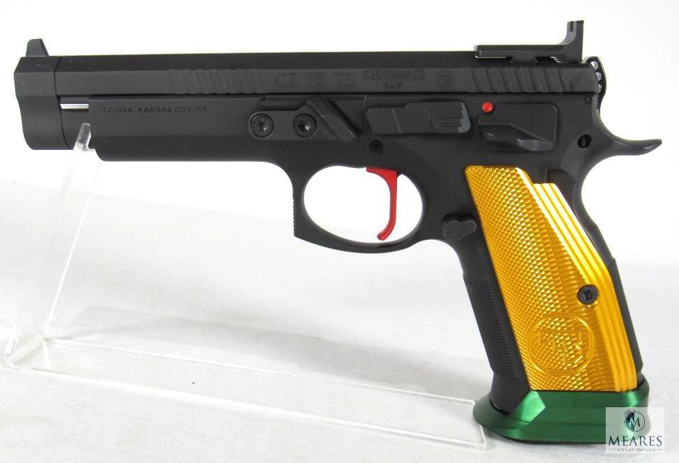 RARE New CZ 75 TS Czechmate Parrot 9mm Semi-Auto Competition Pistol with Optics