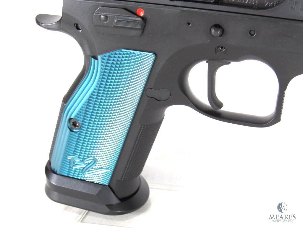 New CZ TS 2 9mm Semi-Auto Competition Pistol in Blue