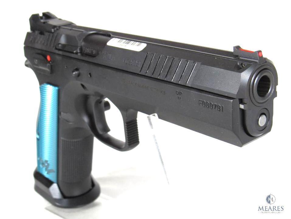 New CZ TS 2 9mm Semi-Auto Competition Pistol in Blue