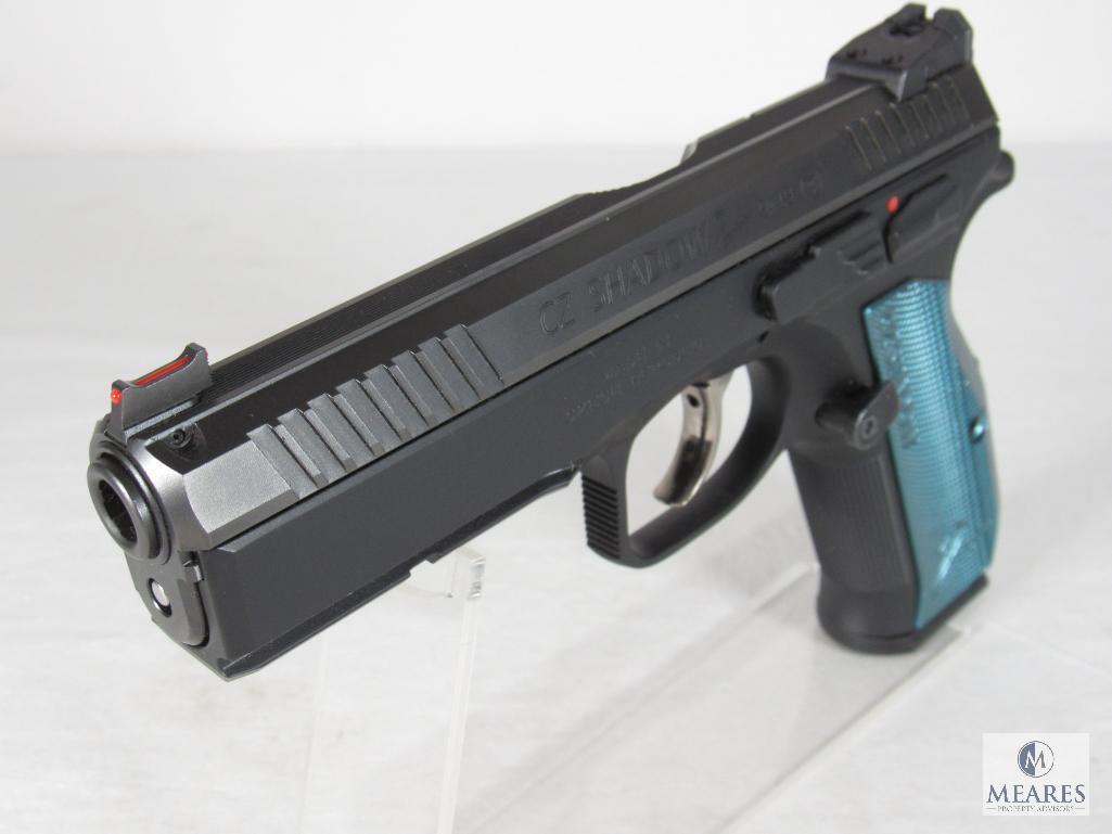 New CZ Shadow 2 Black & Blue 9mm Semi-Auto Pistol