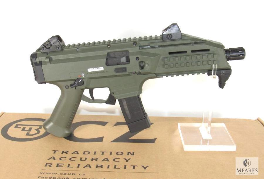 New CZ Scorpion EVO 3 S1 9mm Luger Semi-Auto Pistol in OD Green