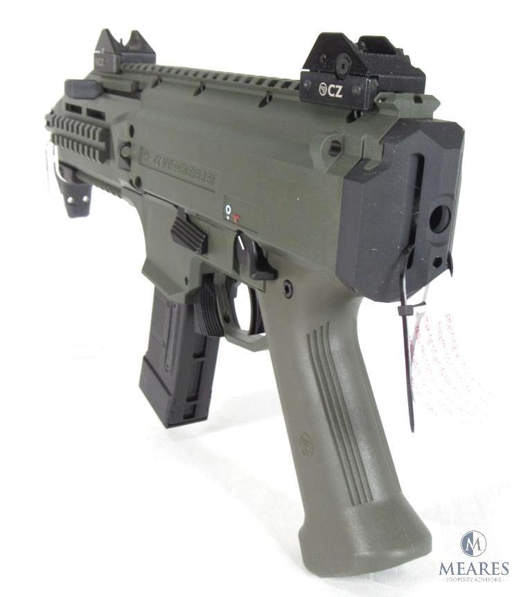 New CZ Scorpion EVO 3 S1 9mm Luger Semi-Auto Pistol in OD Green