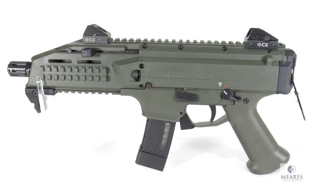 New CZ Scorpion EVO 3 S1 9mm Luger Semi-Auto Pistol in OD Green