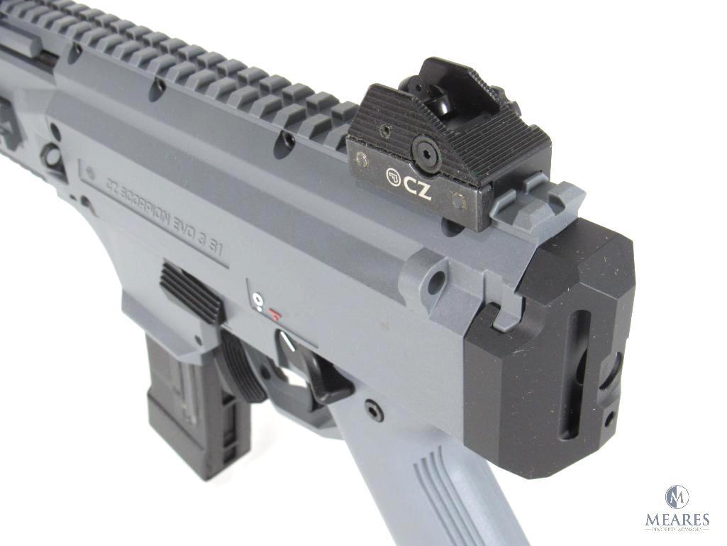 New CZ Scorpion EVO 3 S1 9mm Luger Semi-Auto Pistol in Urban Grey