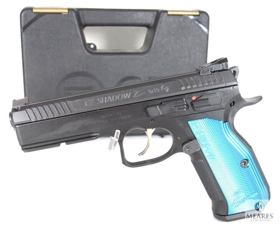 New CZ Shadow 2 Black & Blue 9mm Semi-Auto Pistol