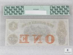 PCGS Graded 63 $1 Obsolete Banknote - Sussex Bank, Newton, NJ