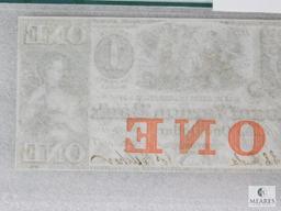 PMG Graded 62 $1 Note - 1850s Mount Vernon Bank - Rhode Island, Providence