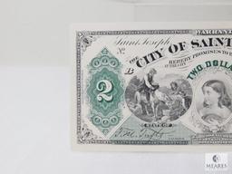 188_ City of Saint Joseph $2 Warrant Note - REPRINT