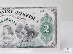 188_ City of Saint Joseph $2 Warrant Note - REPRINT