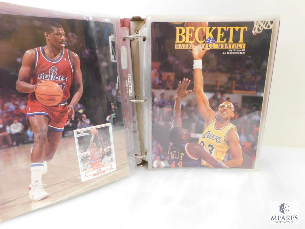 July 1991- April 1992 Beckett Basketball Card Monthly Magazines