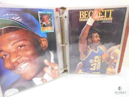 July 1991- April 1992 Beckett Basketball Card Monthly Magazines