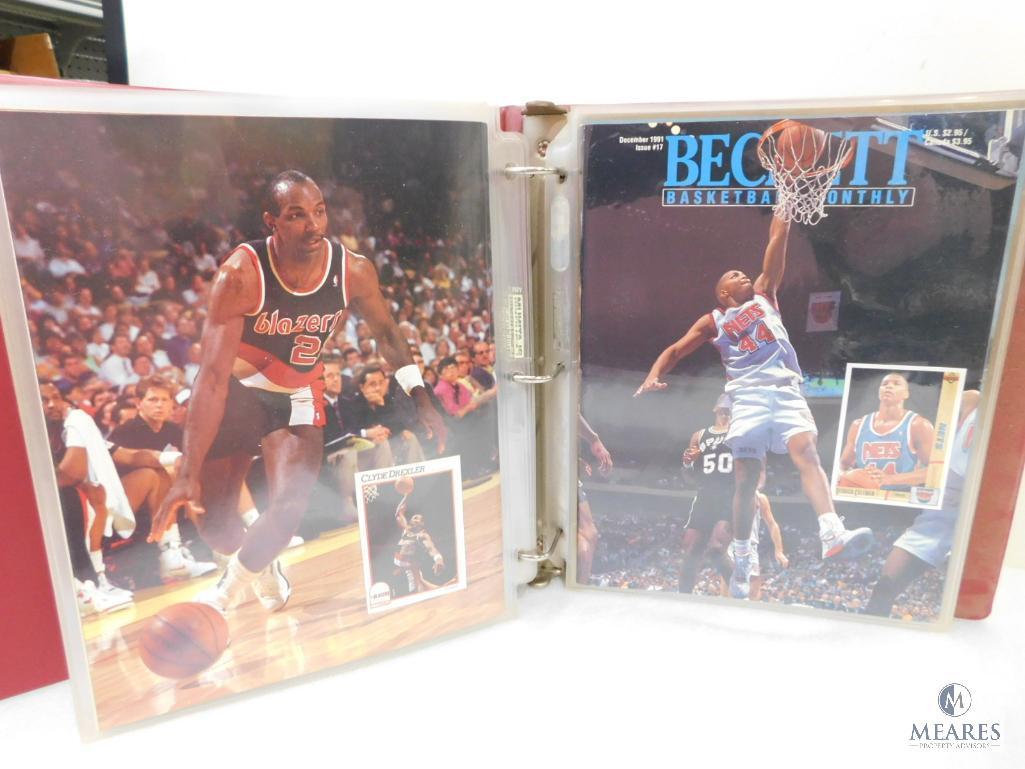 July 1991- April 1992 Beckett Basketball Card Monthly Magazines