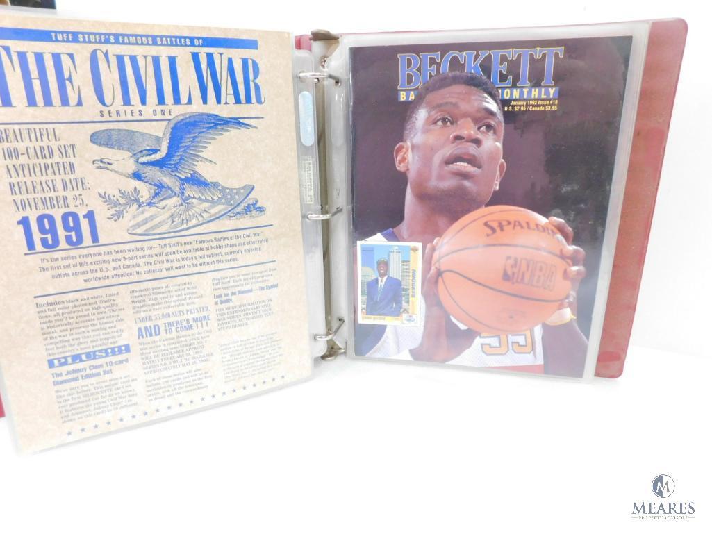 July 1991- April 1992 Beckett Basketball Card Monthly Magazines