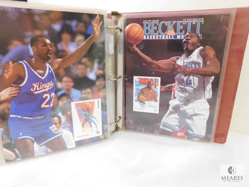 July 1991- April 1992 Beckett Basketball Card Monthly Magazines