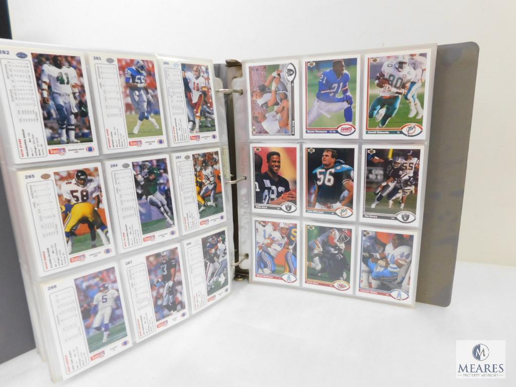 Collector Football Card Album, Mixed Cards And Teams