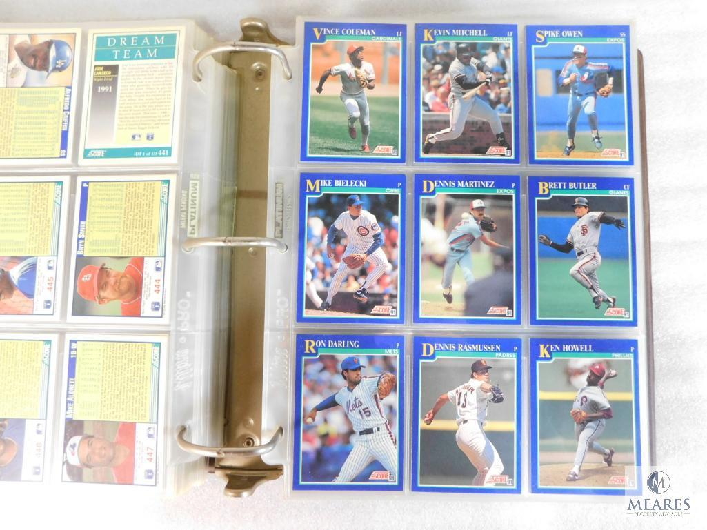 Score Collector Baseball Card Album 1991