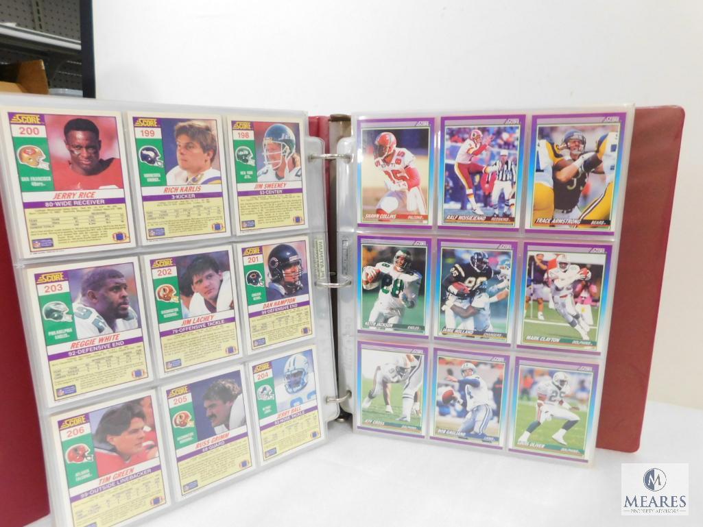 Score 1990 Series I and II Baseball Card Collection Album