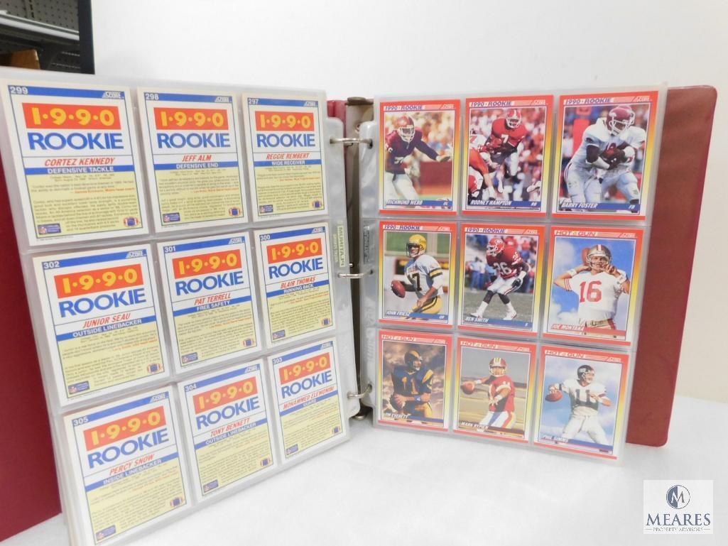 Score 1990 Series I and II Baseball Card Collection Album