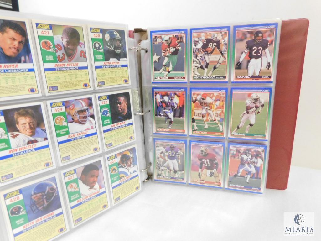 Score 1990 Series I and II Baseball Card Collection Album