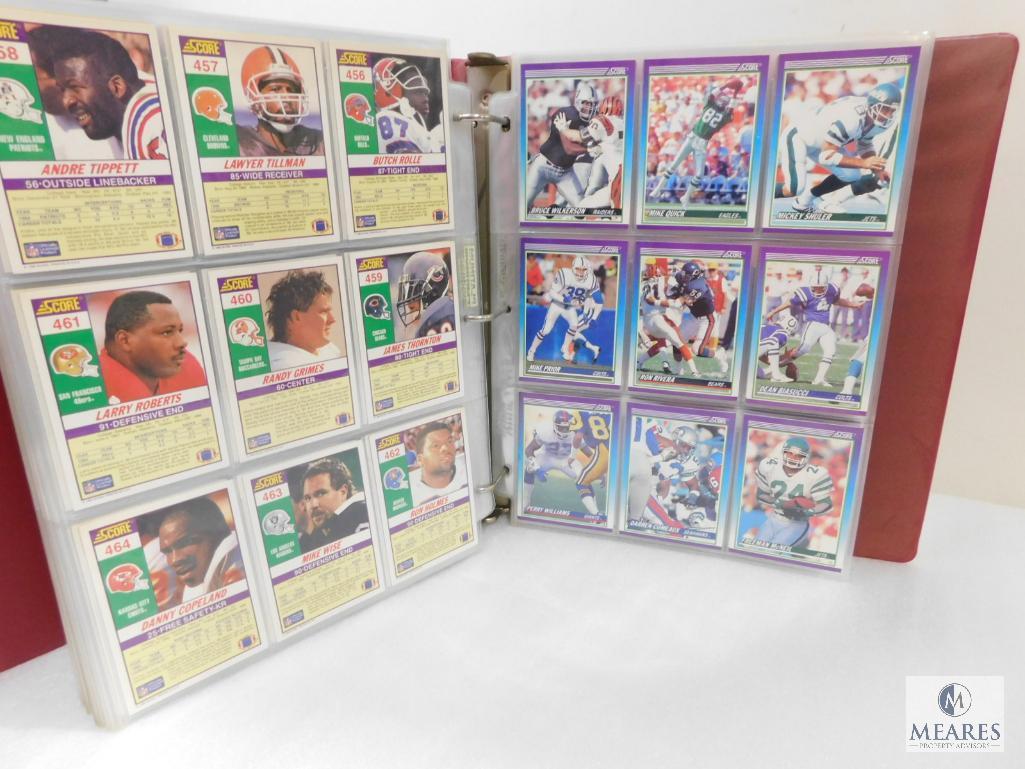 Score 1990 Series I and II Baseball Card Collection Album